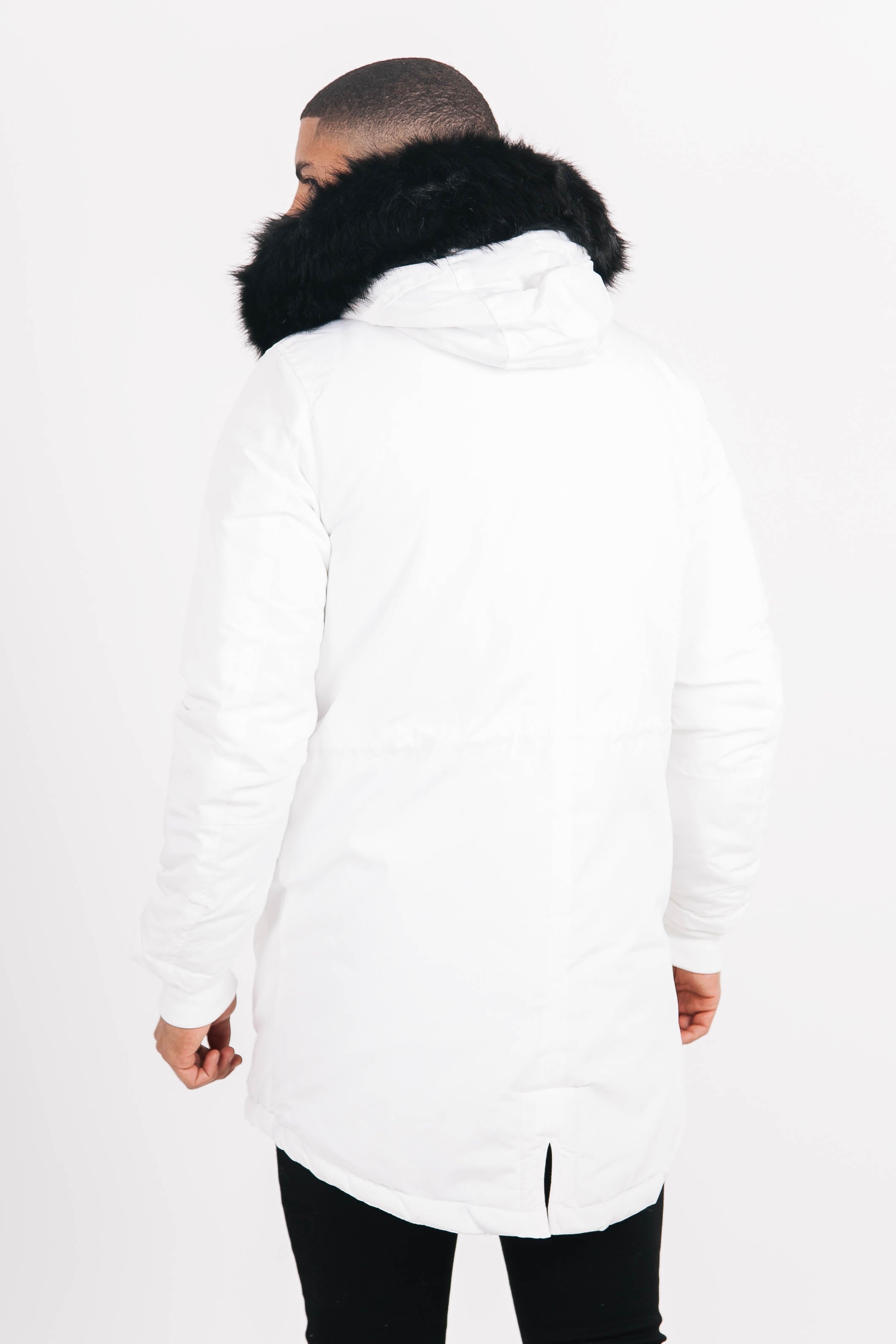 Sixth June - Parka nylon doublure fourrure blanc