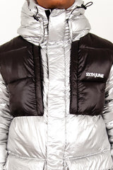 Tactical silver down jacket black