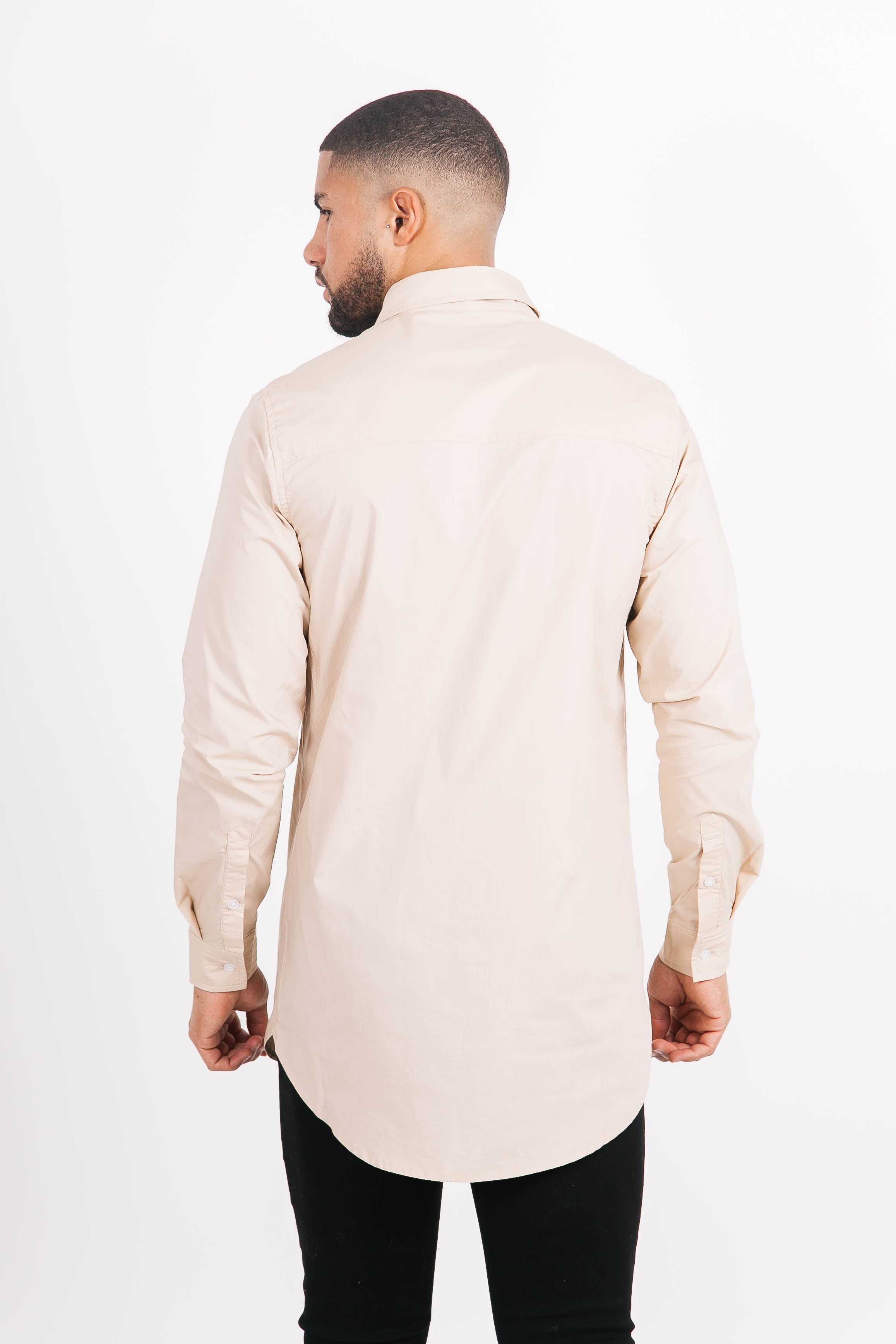 Sixth June - Chemise cargo bicolore beige