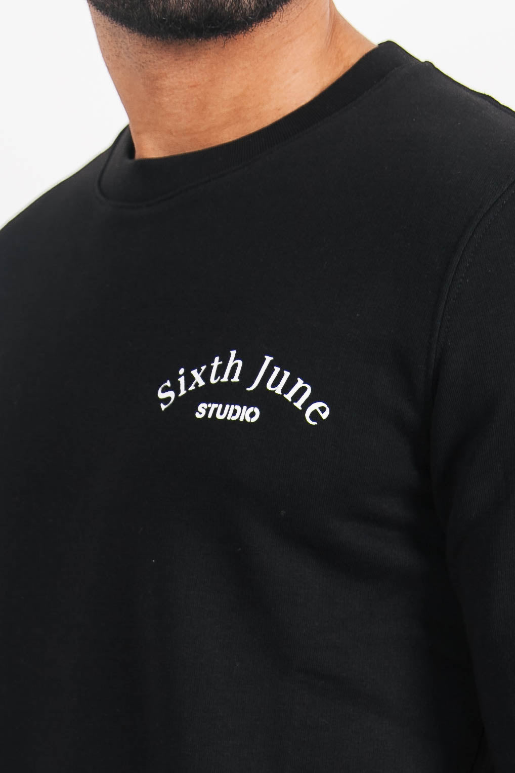 Sixth June - Sweatshirt studio imprimé noir