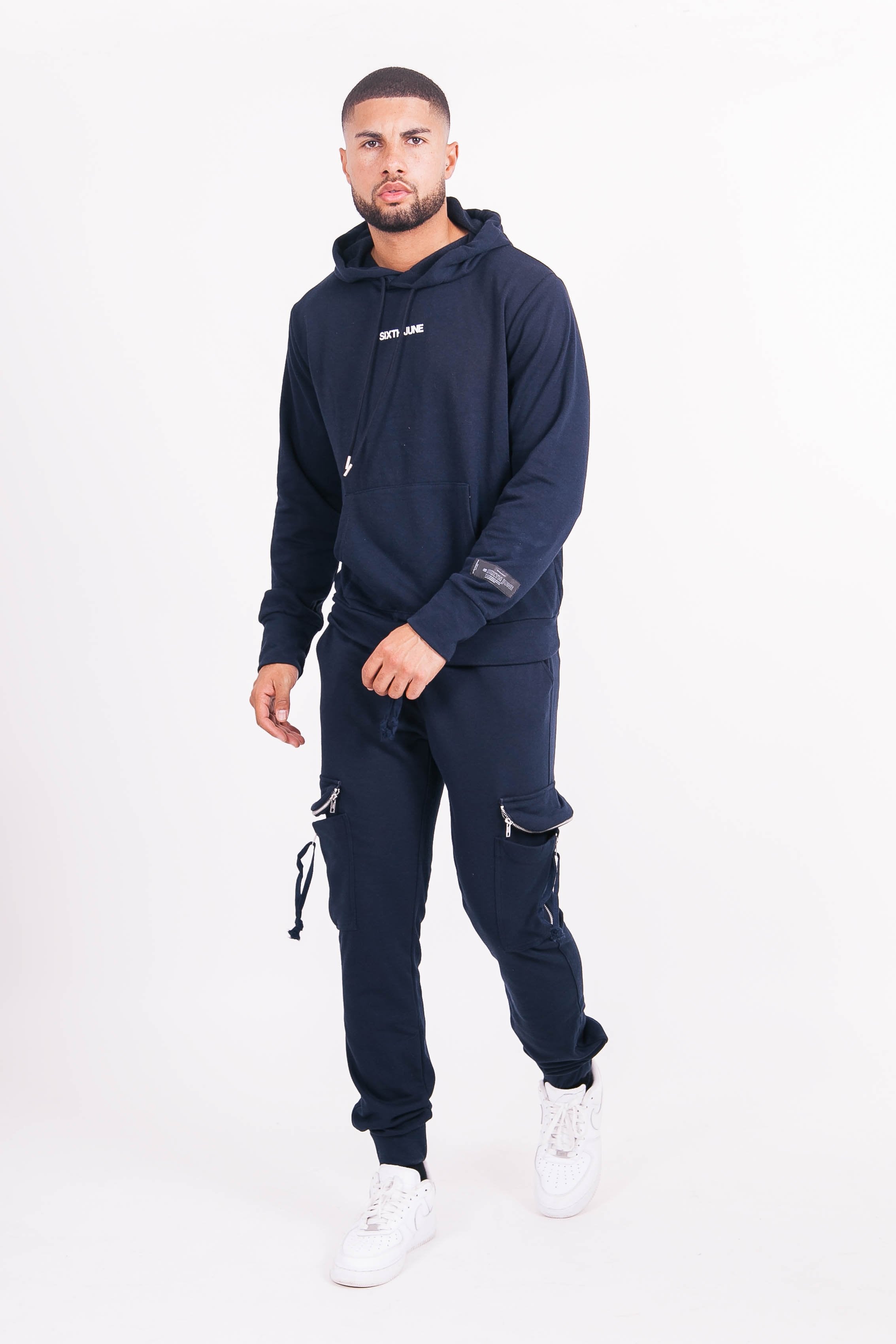Sixth June - Sweat à capuche desert Bleu foncé