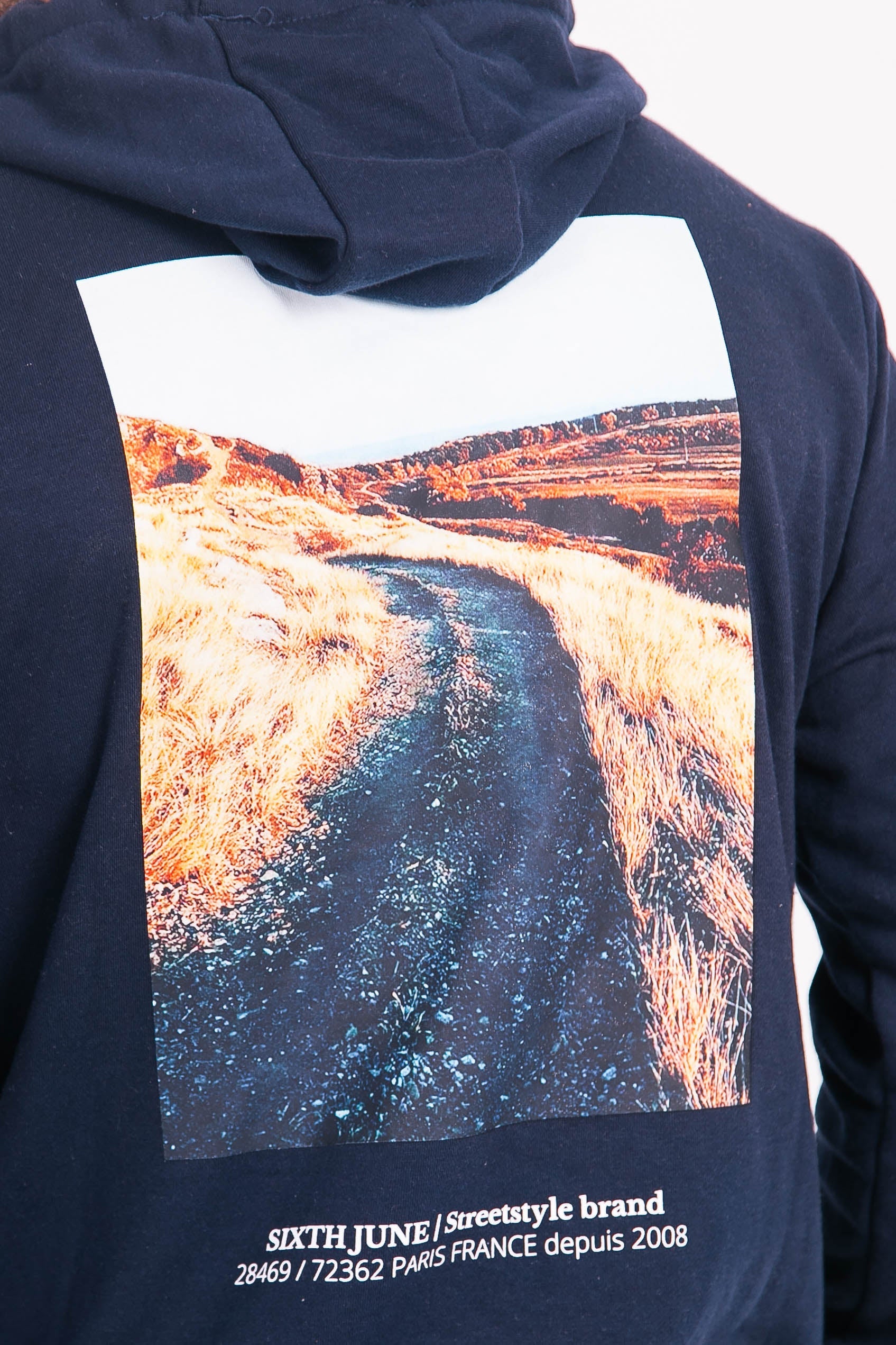 Sixth June - Sweat à capuche desert Bleu foncé