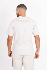 Sixth June - T-shirt basique logo manches beige