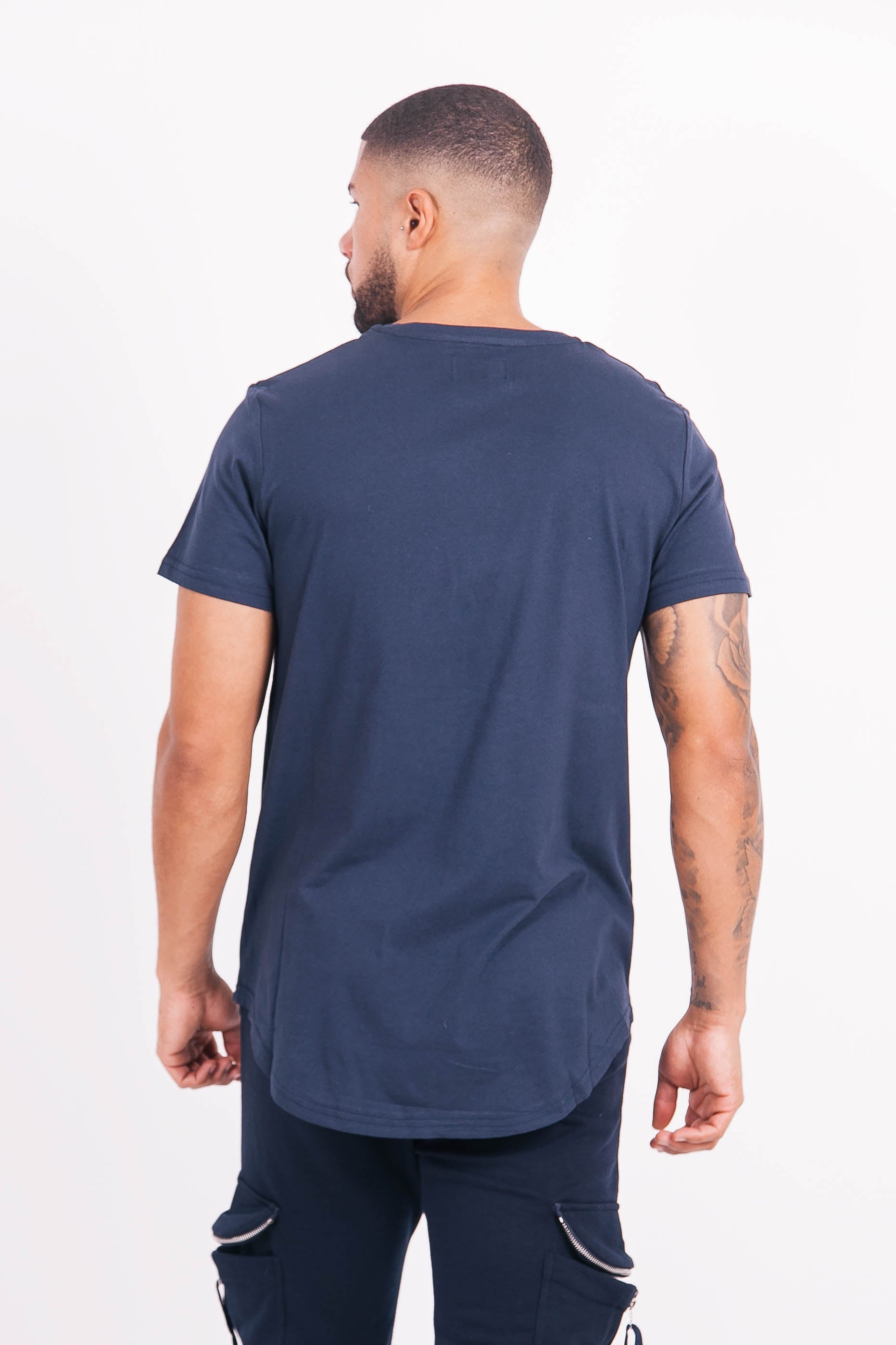 Sixth June - T-shirt basique arrondi Bleu foncé