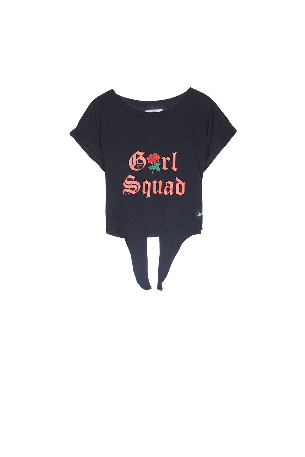 Sixth June - T-shirt noeud Girl squad noir