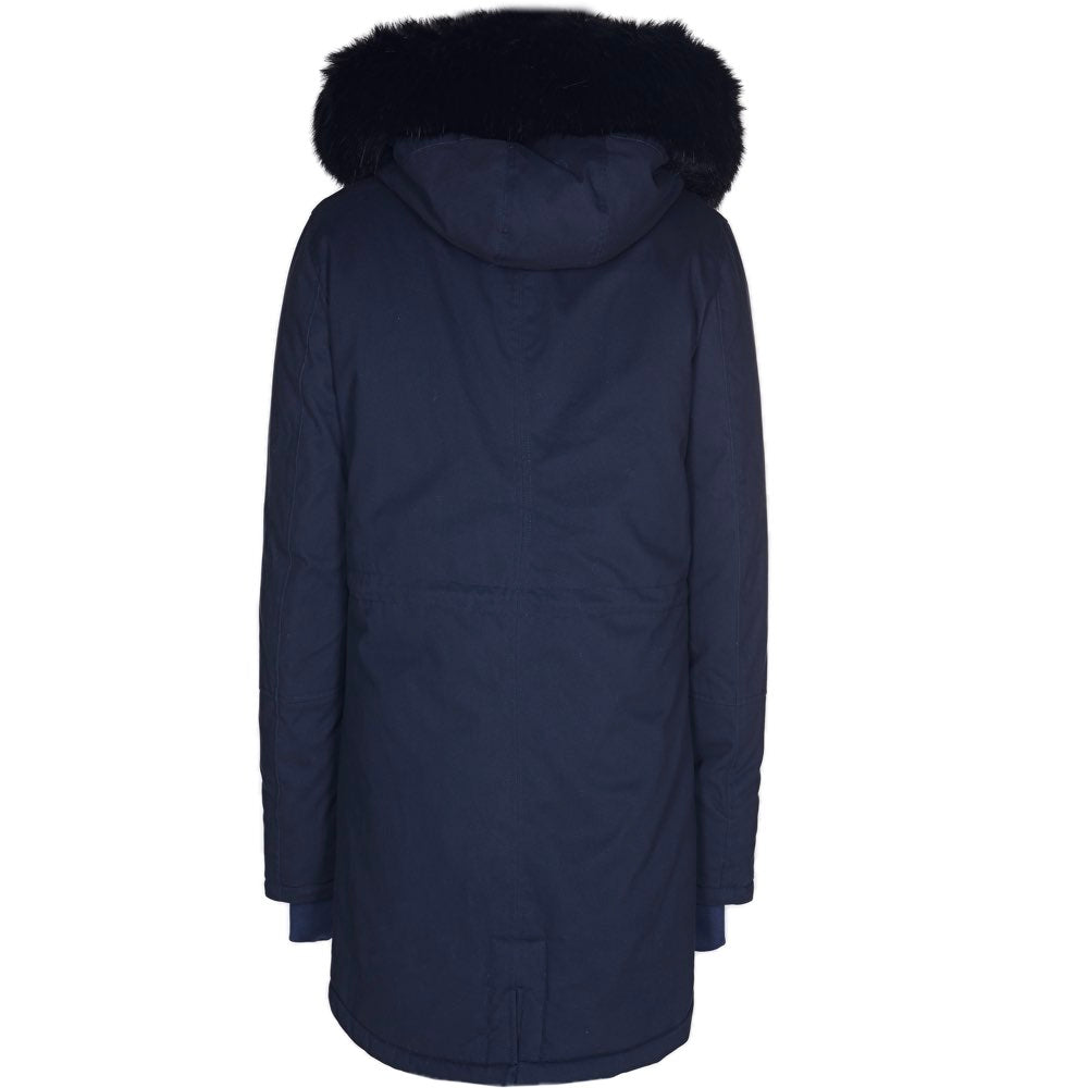 Sixth June - Parka doublure fourrure bleu marine noir