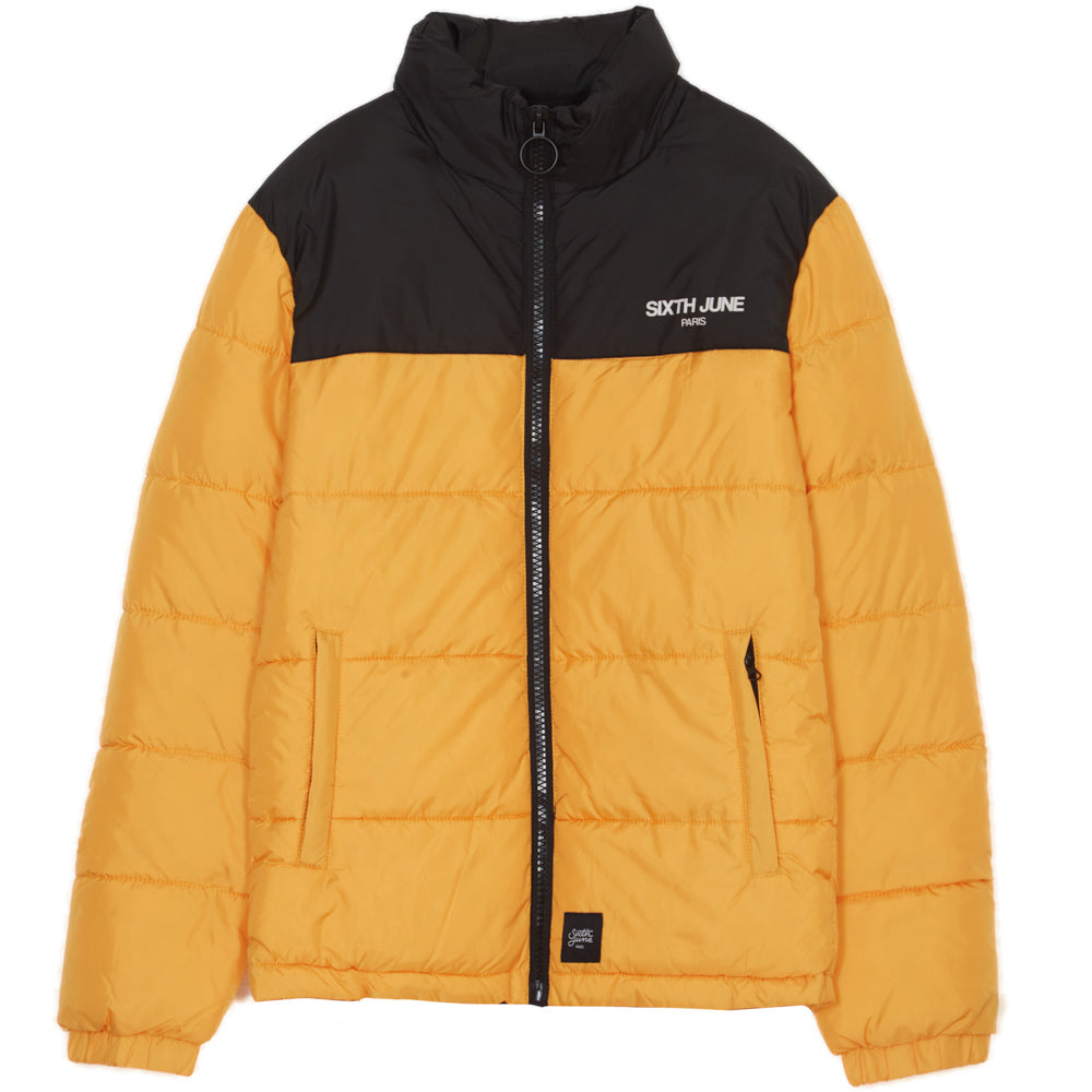 Sixth June - Doudoune bicolore logo jaune noire