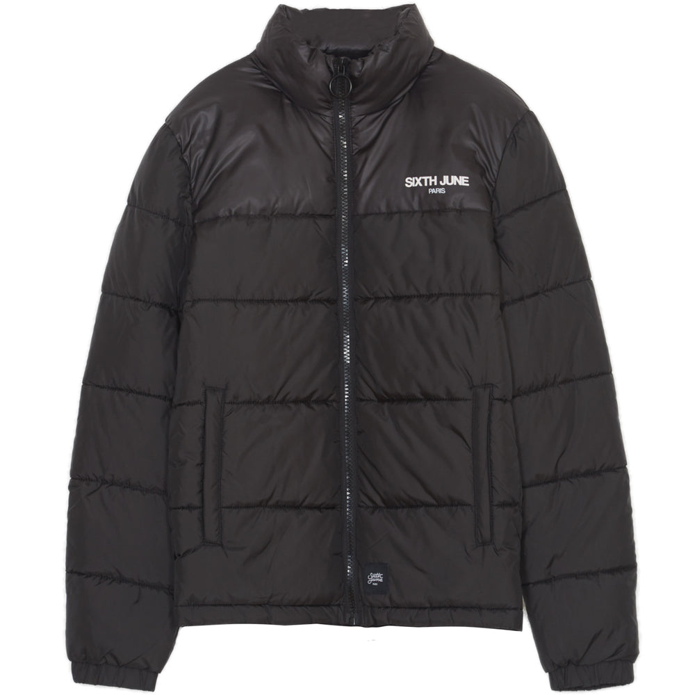 Sixth June - Doudoune logo arrière imprimé noire