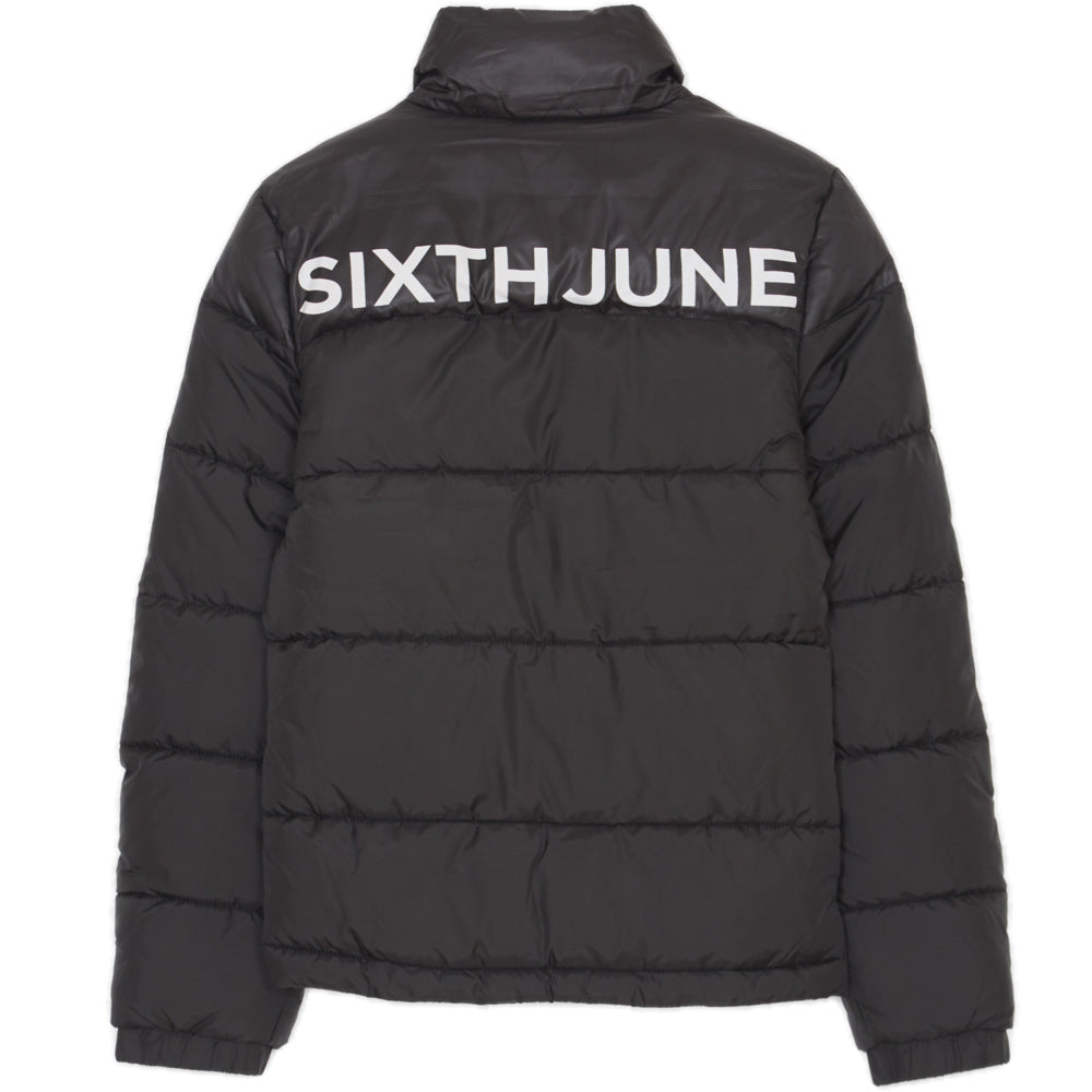 Sixth June - Doudoune logo arrière imprimé noire