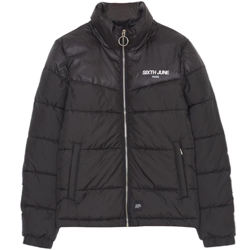 Sixth June - Doudoune logo arrière imprimé noire