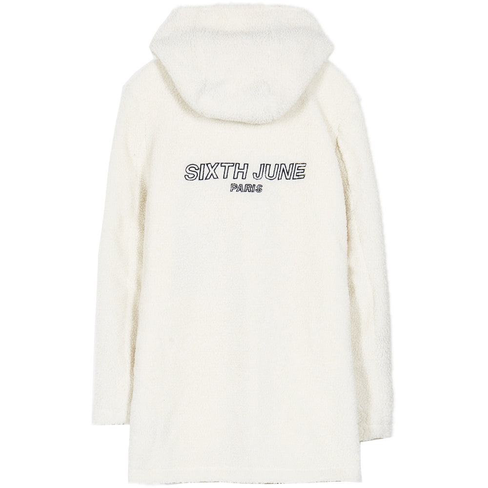 Sixth June - Veste oversize sherpa beige