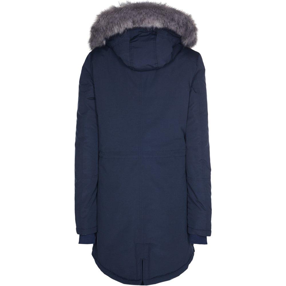 Sixth June - Parka nylon doublure fourrure Bleu foncé