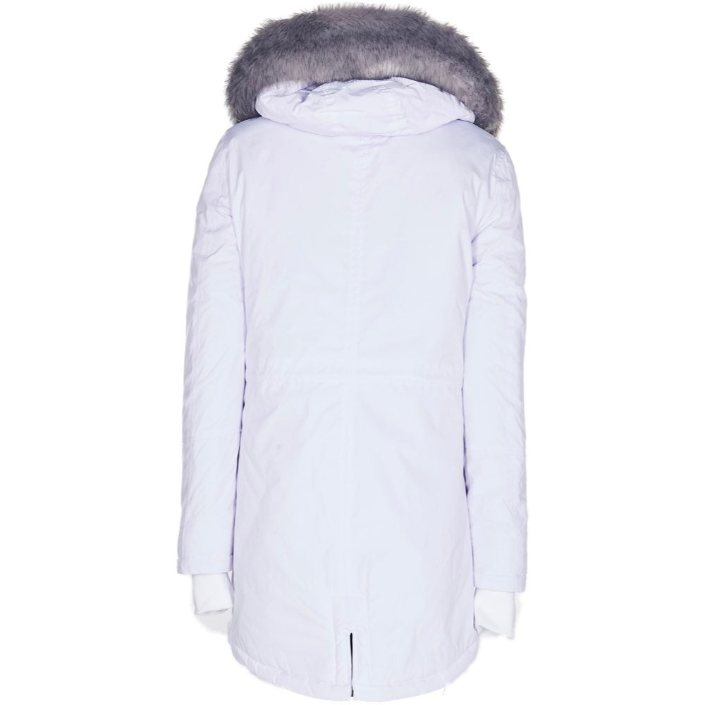 Sixth June - Parka nylon doublure fourrure blanc gris