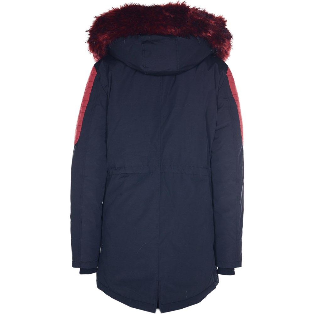 Biker Parka Black Red