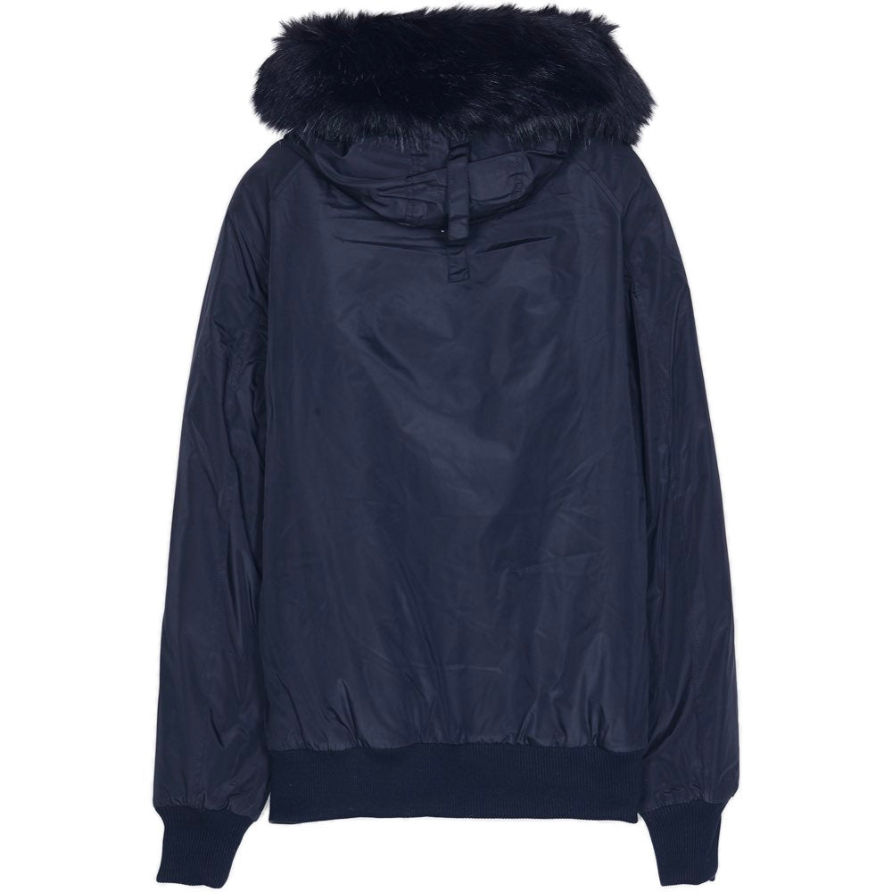 Sixth June - Blouson bandes fourrure noir rouge