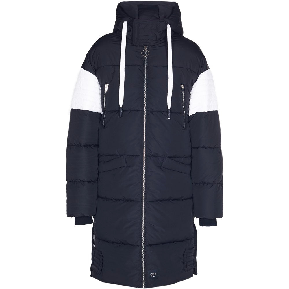 Sixth June - Doudoune longue bicolore noir blanc