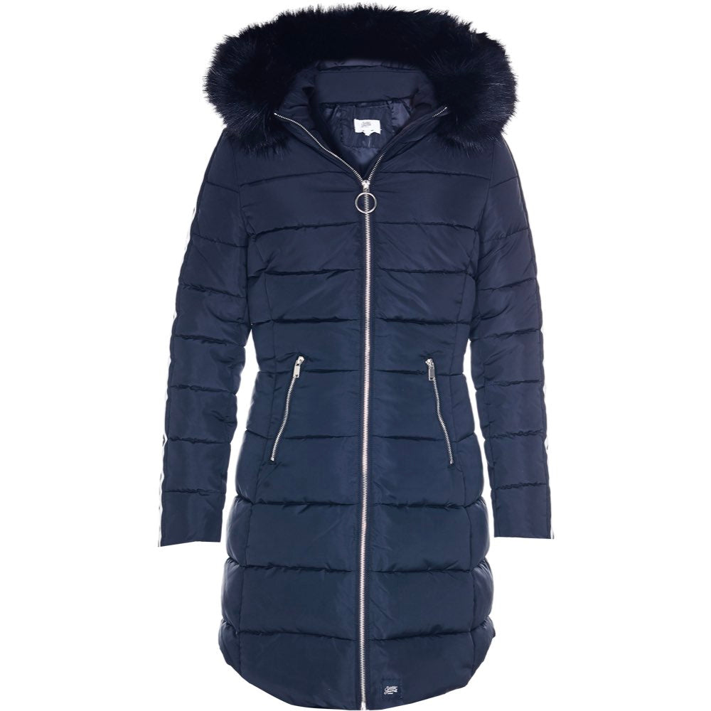 Sixth June - Doudoune longue bandes noire