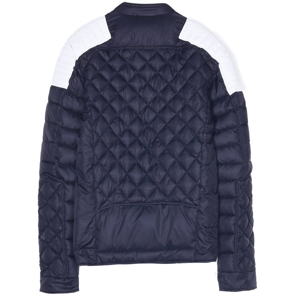 Sixth June - Blouson matelassé ajusté biker noir blanc