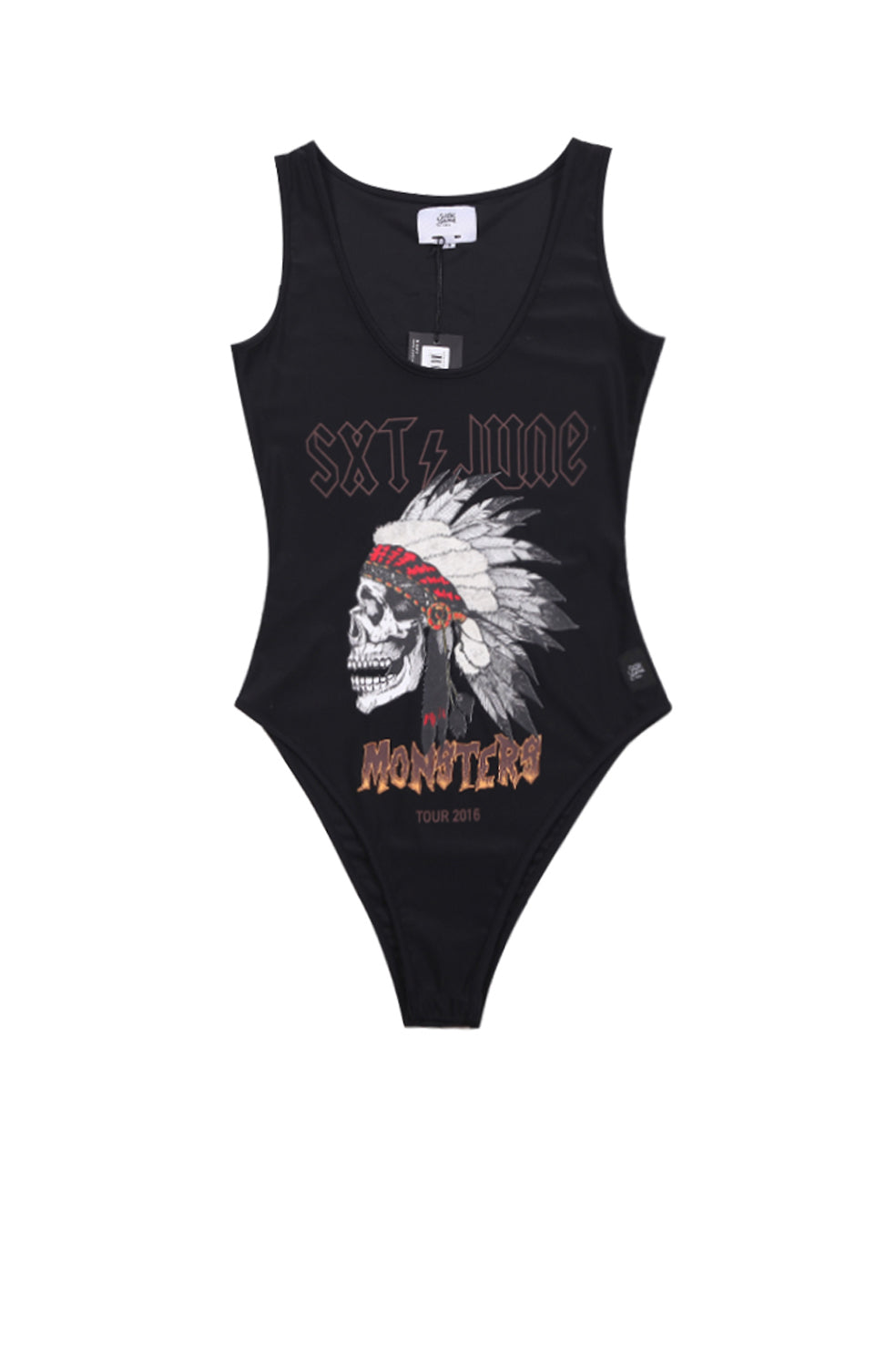 Sixth June - Bodysuit indian Monsters Women black W2640VBO