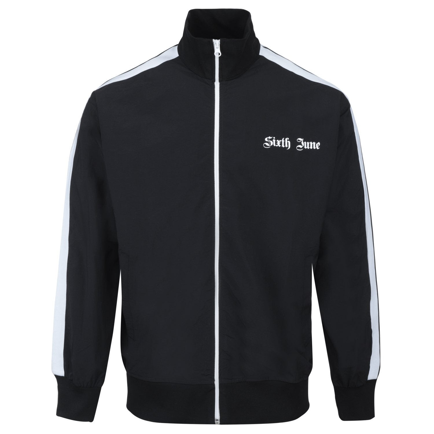 Sixth June - Veste survêtement bandes gothique noir