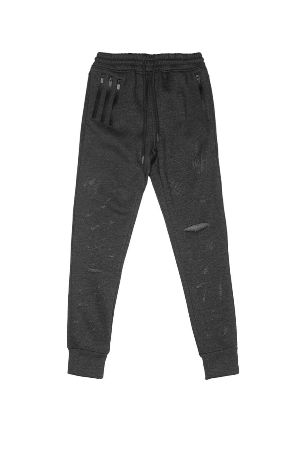 Sixth June - Jogging destroy zip gris foncé M2132CPA