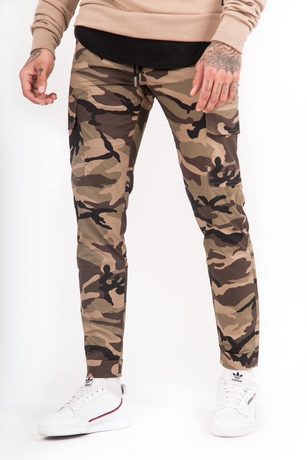 Sixth June - Pantalon camouflage cargo vert