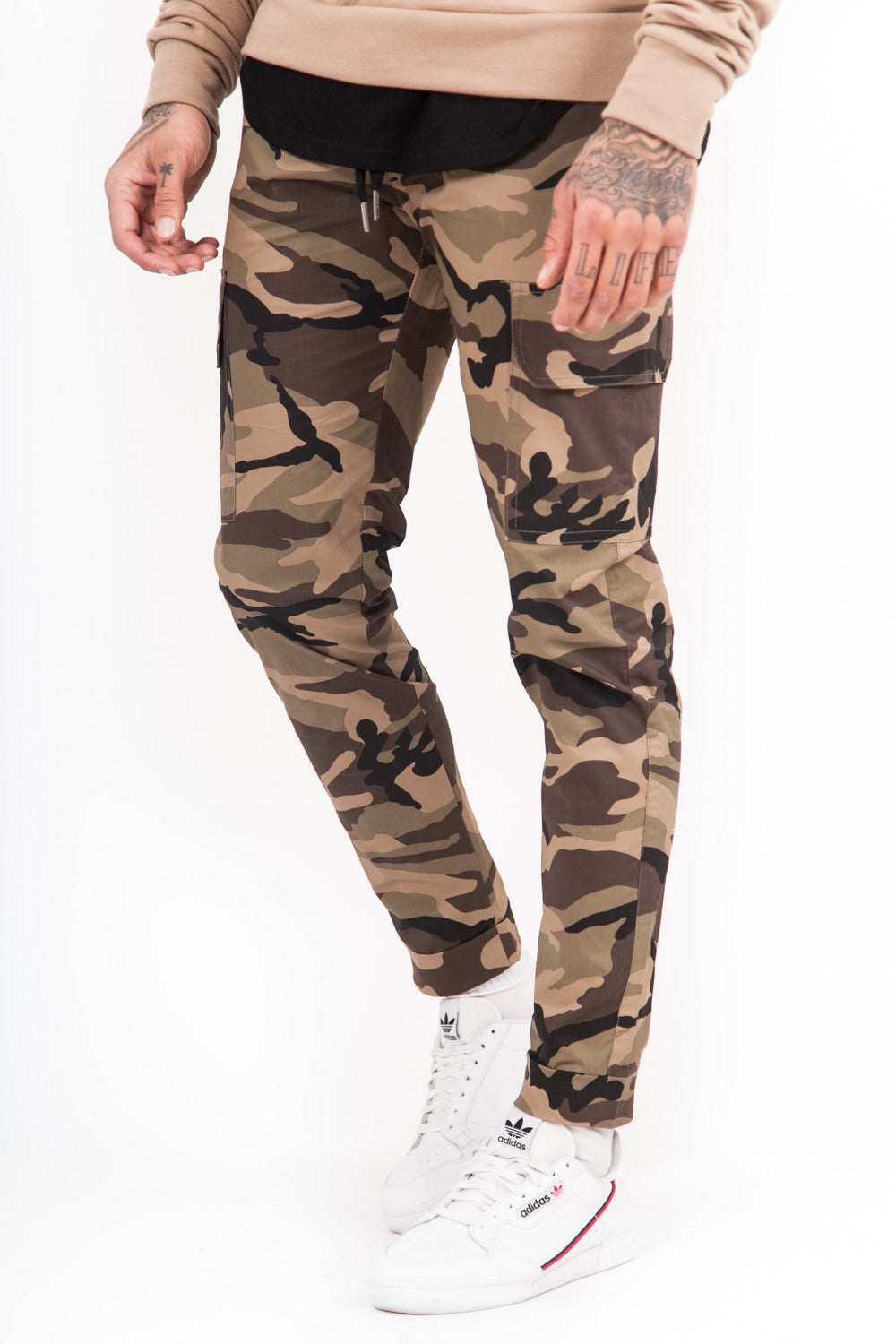 Sixth June - Pantalon camouflage cargo vert