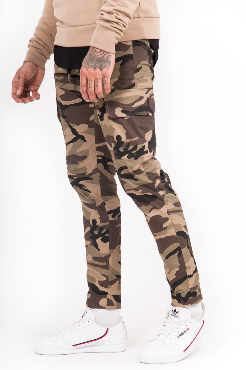 Sixth June - Pantalon camouflage cargo vert