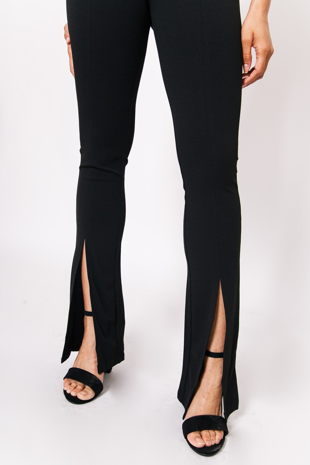 Sixth June - Pantalon flare fente Noir