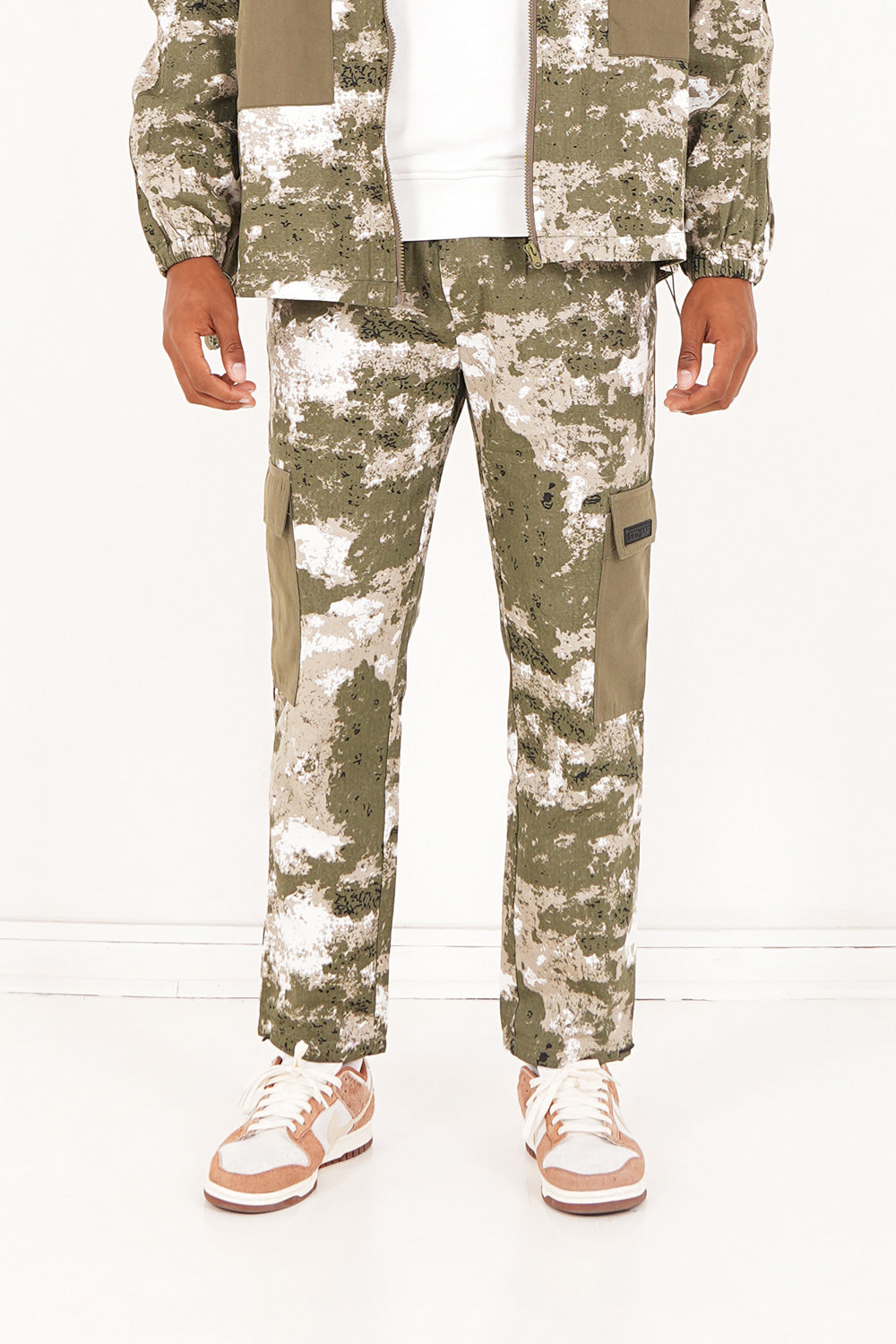 Sixth June - Pantalon cargo militaire Vert kaki