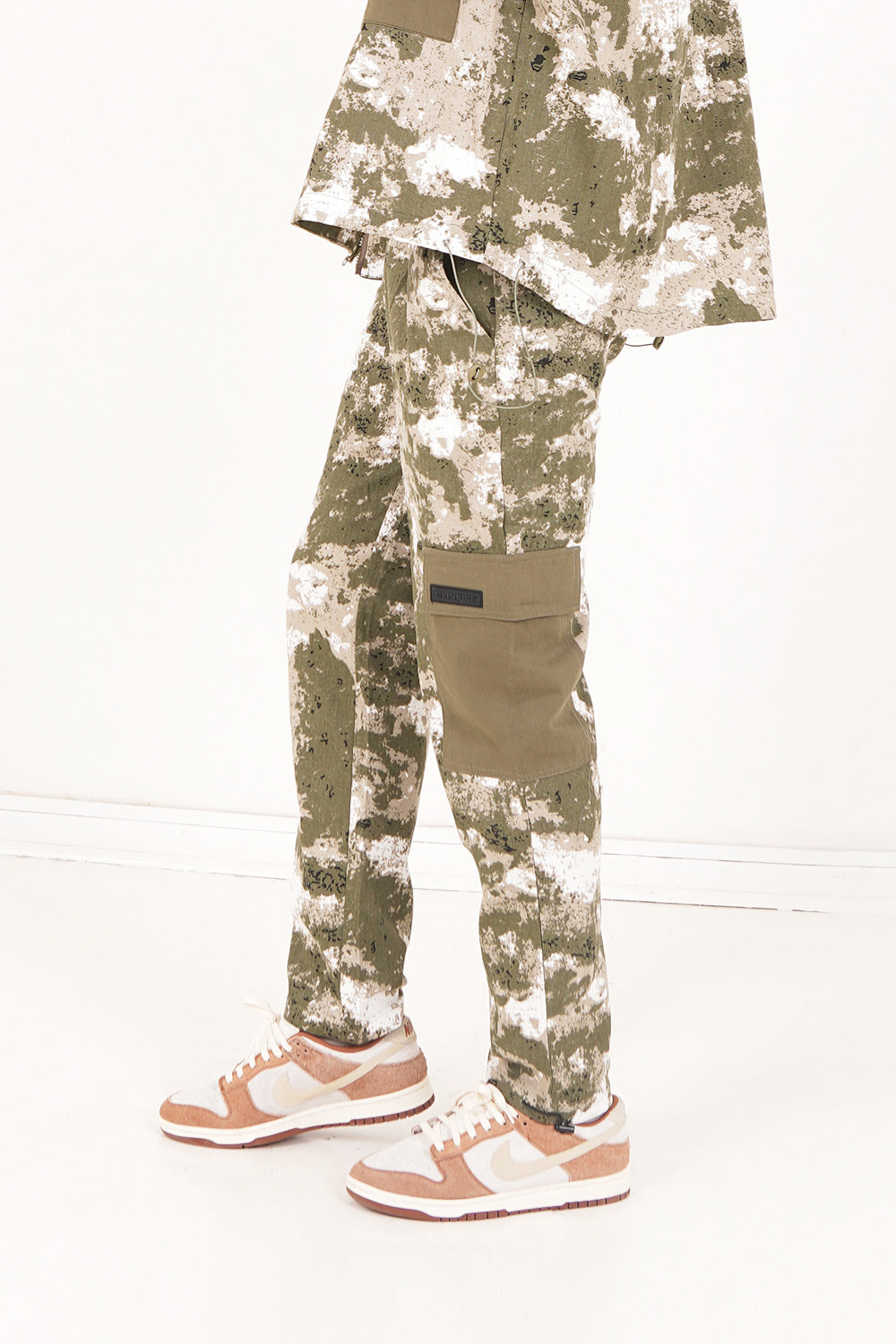 Sixth June - Pantalon cargo militaire Vert kaki