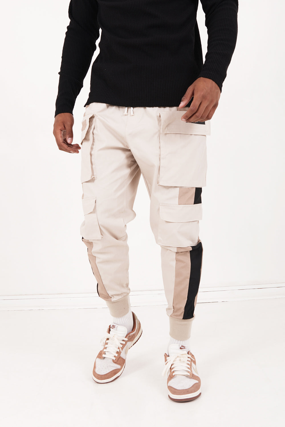 Sixth June - Pantalon cargo tricolore Beige