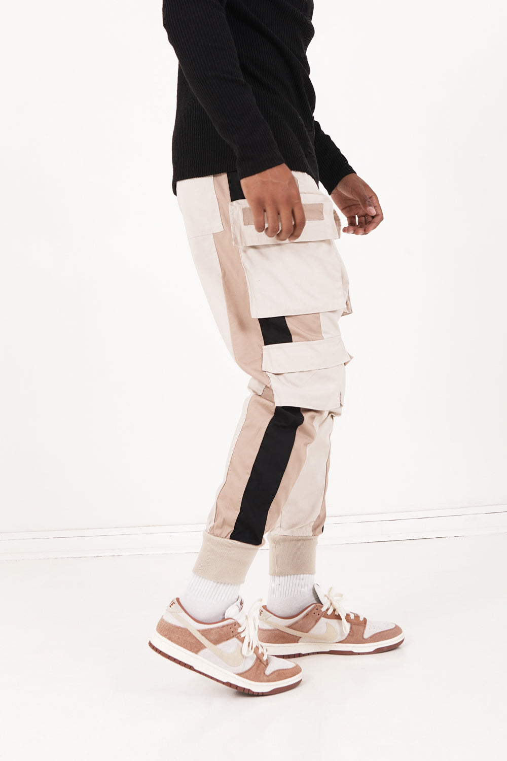 Sixth June - Pantalon cargo tricolore Beige