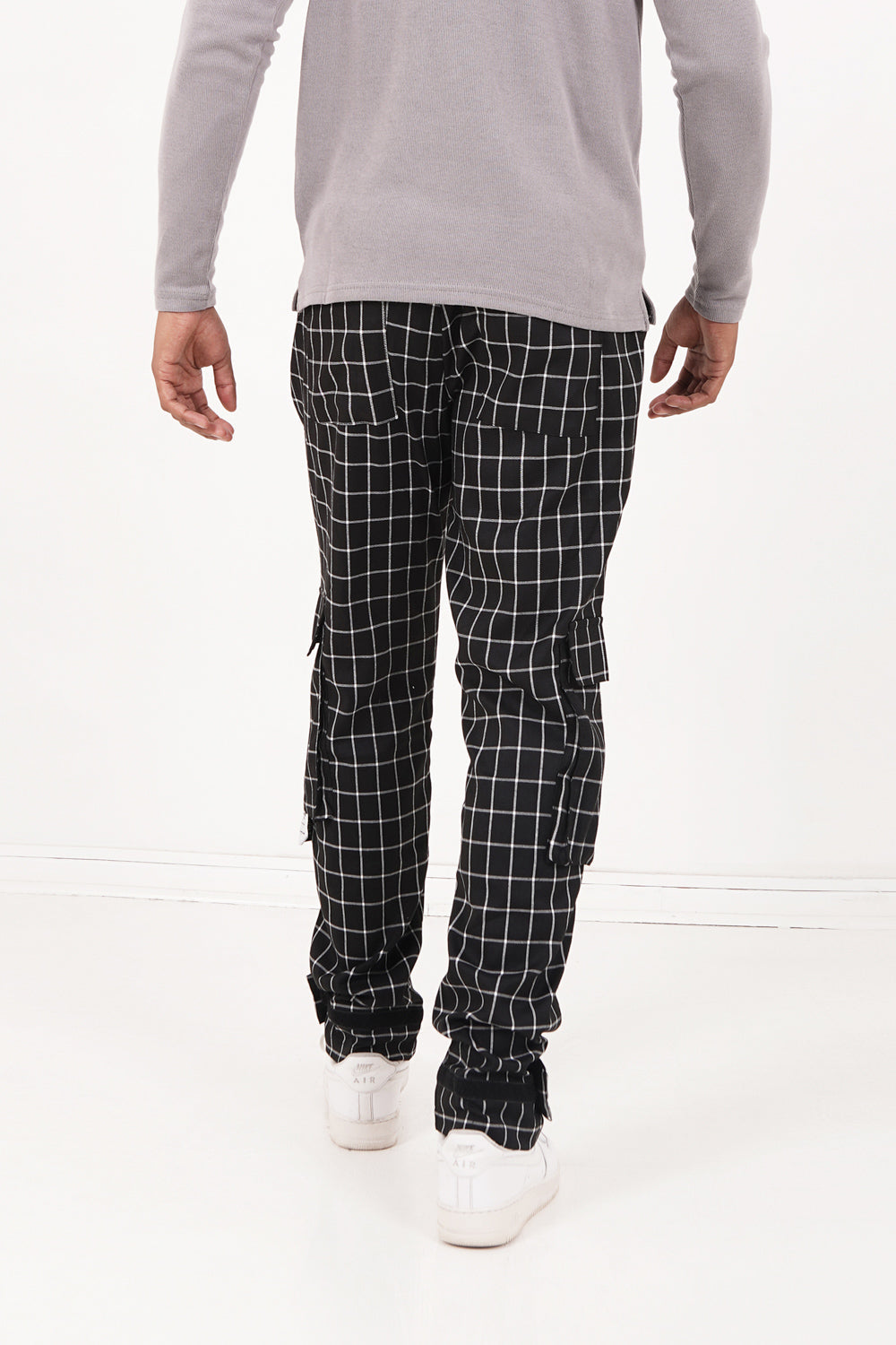 Sixth June - Pantalon cargo carreaux Noir