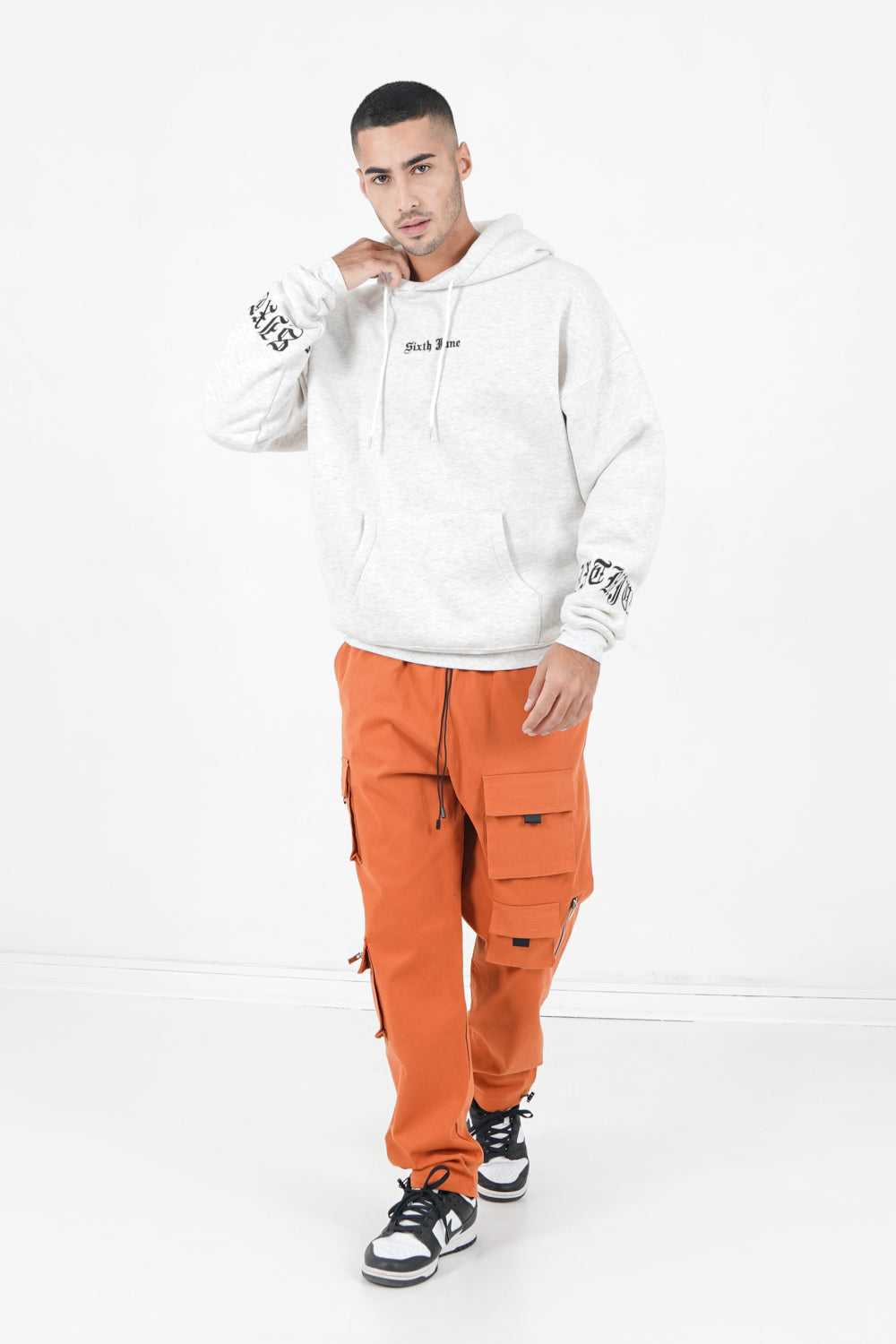 Sixth June - Cargo multi poches twill Orange