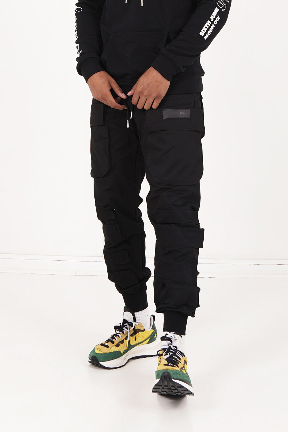 Sixth June - Pantalon cargo tactique large Noir