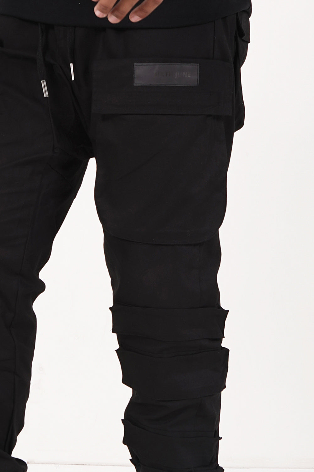 Sixth June - Pantalon cargo tactique large Noir