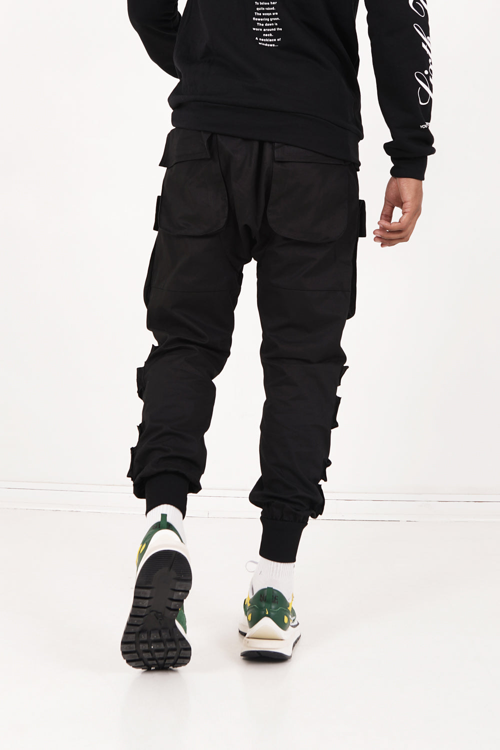 Sixth June - Pantalon cargo tactique large Noir