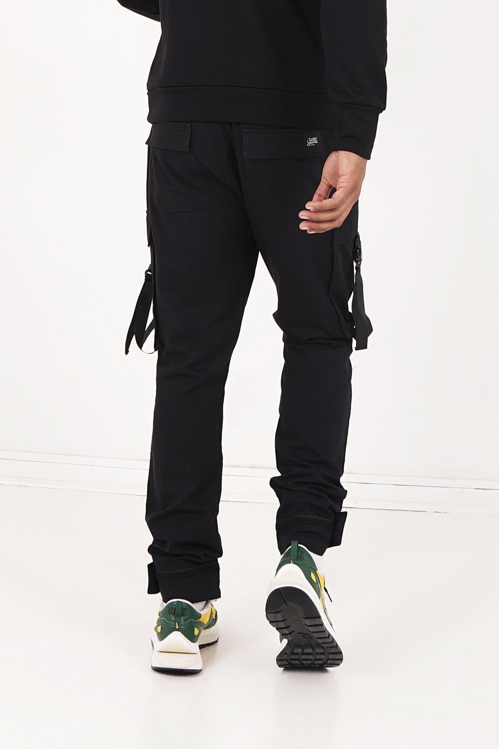 Sixth June - Pantalon cargo sangles Noir