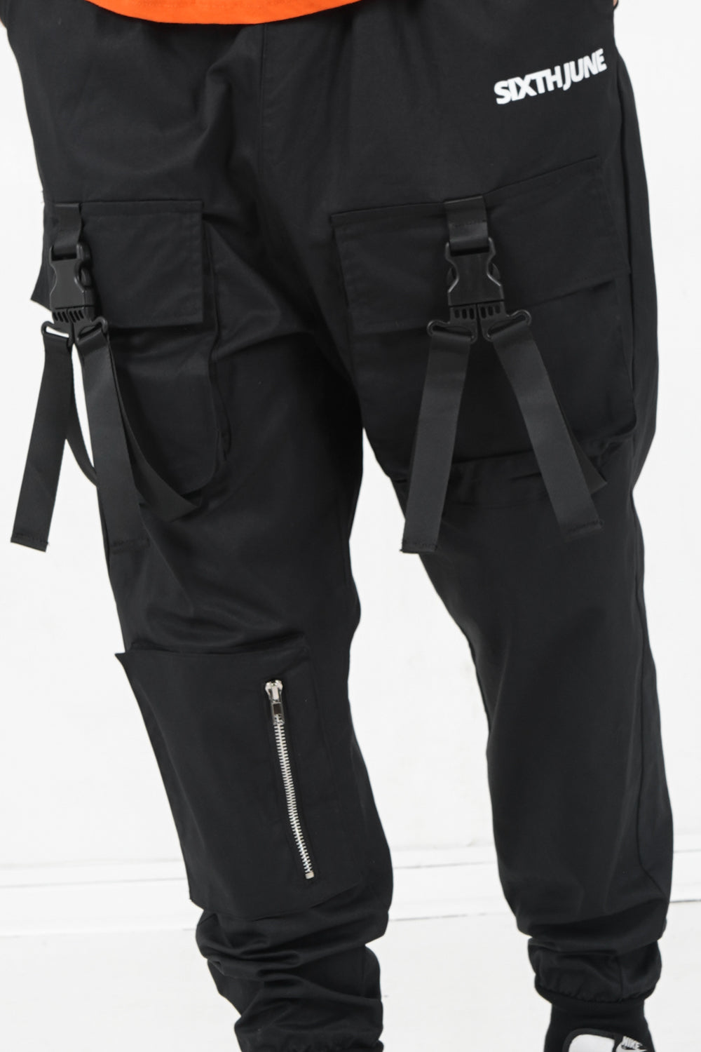 Sixth June - Cargo boucles poches logo Noir