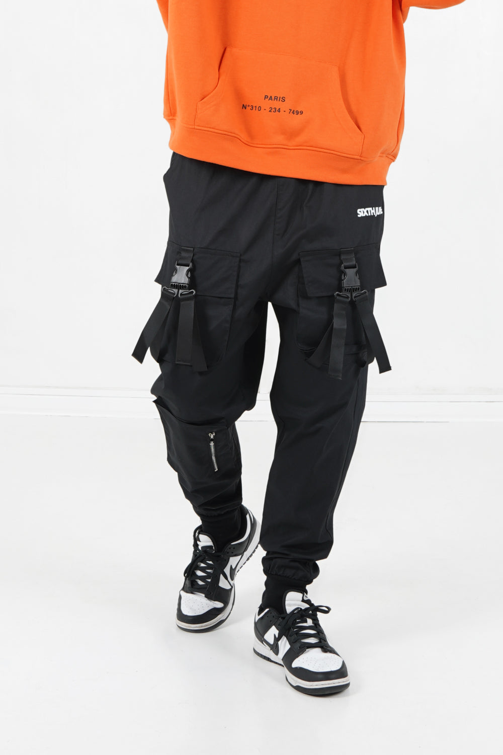 Sixth June - Cargo boucles poches logo Noir