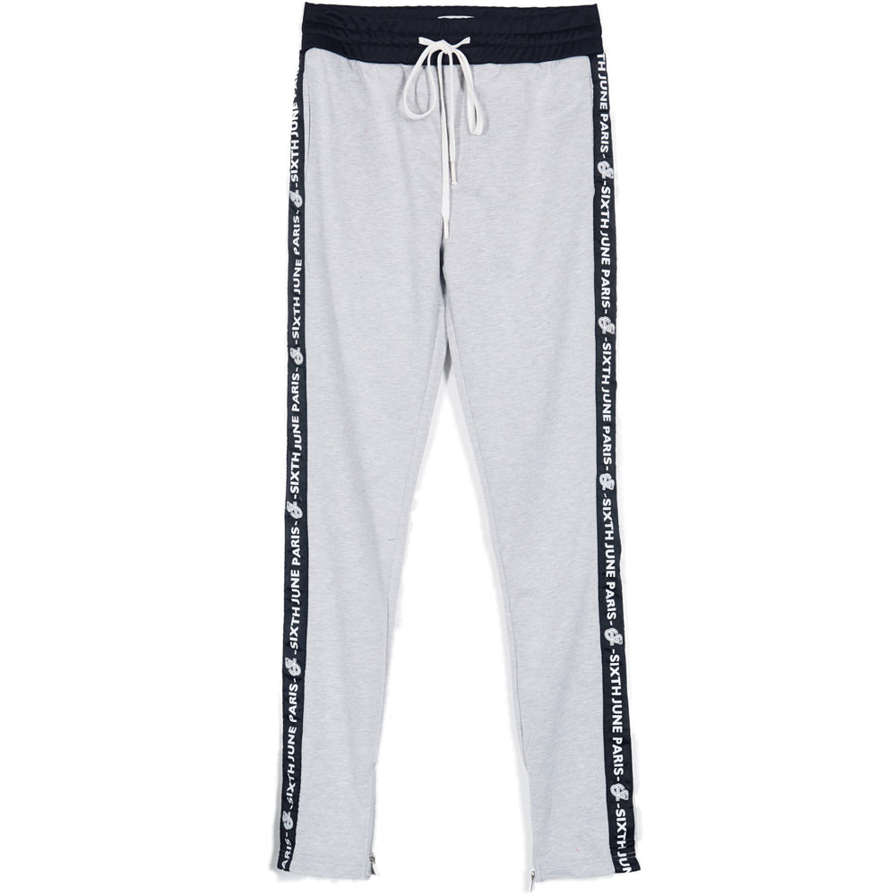 Sixth June - Jogging bandes texte gris noir