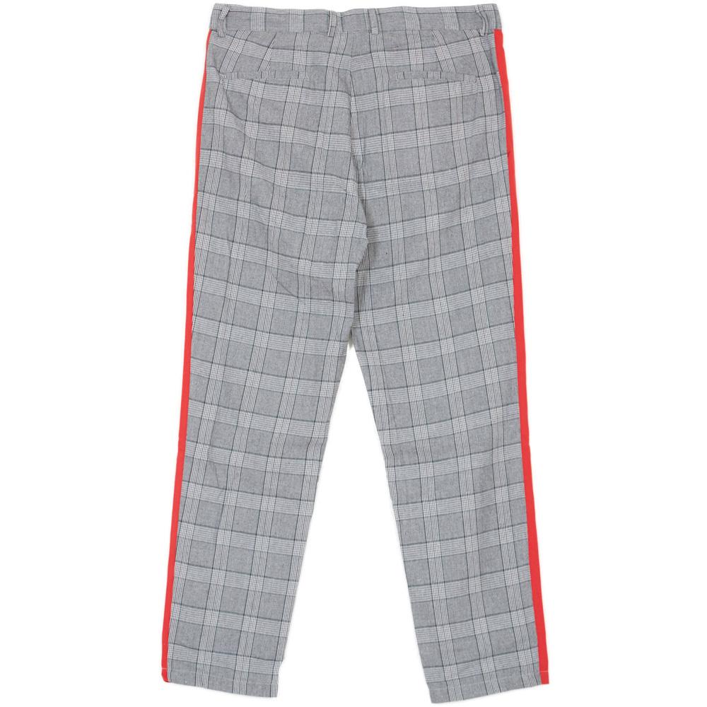 Prince Of Wales Trousers Grey Red