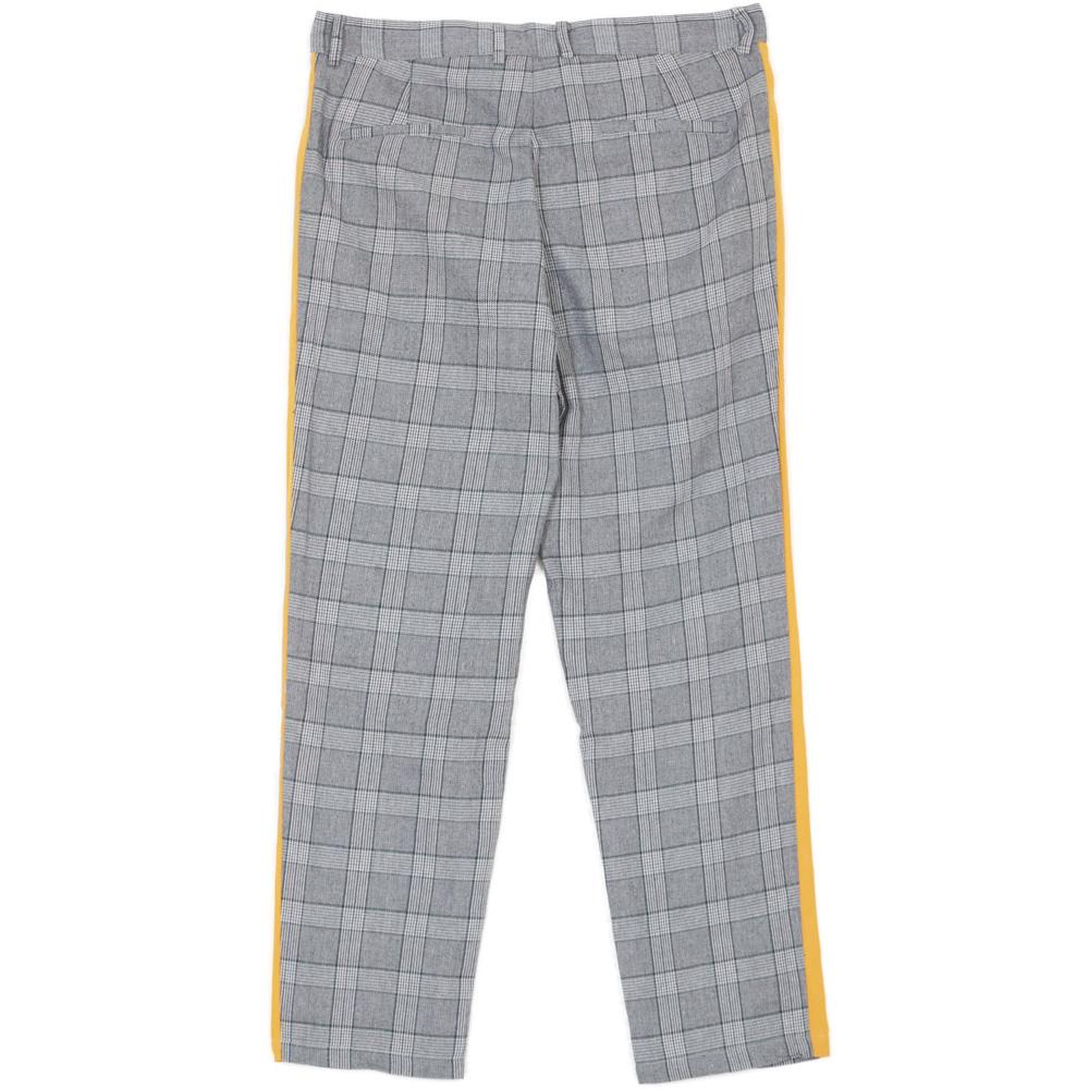 Pantalon Prince de Galles gris jaune