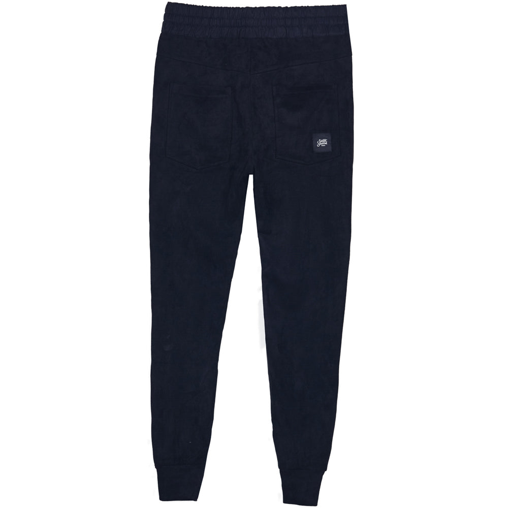 Sixth June - Jogging suédine bandes texte noir