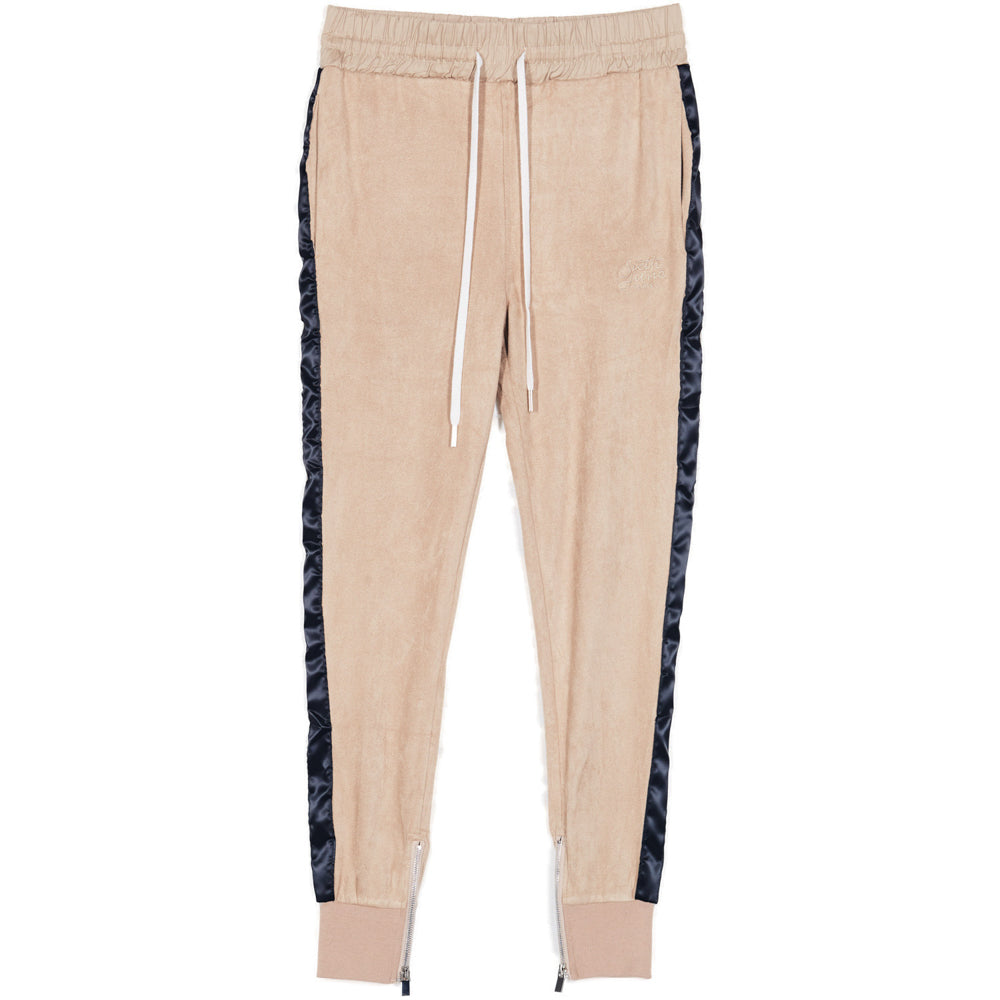 Sixth June - Jogging suédine bandes beige