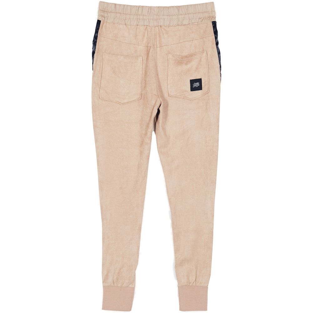 Sixth June - Jogging suédine bandes beige