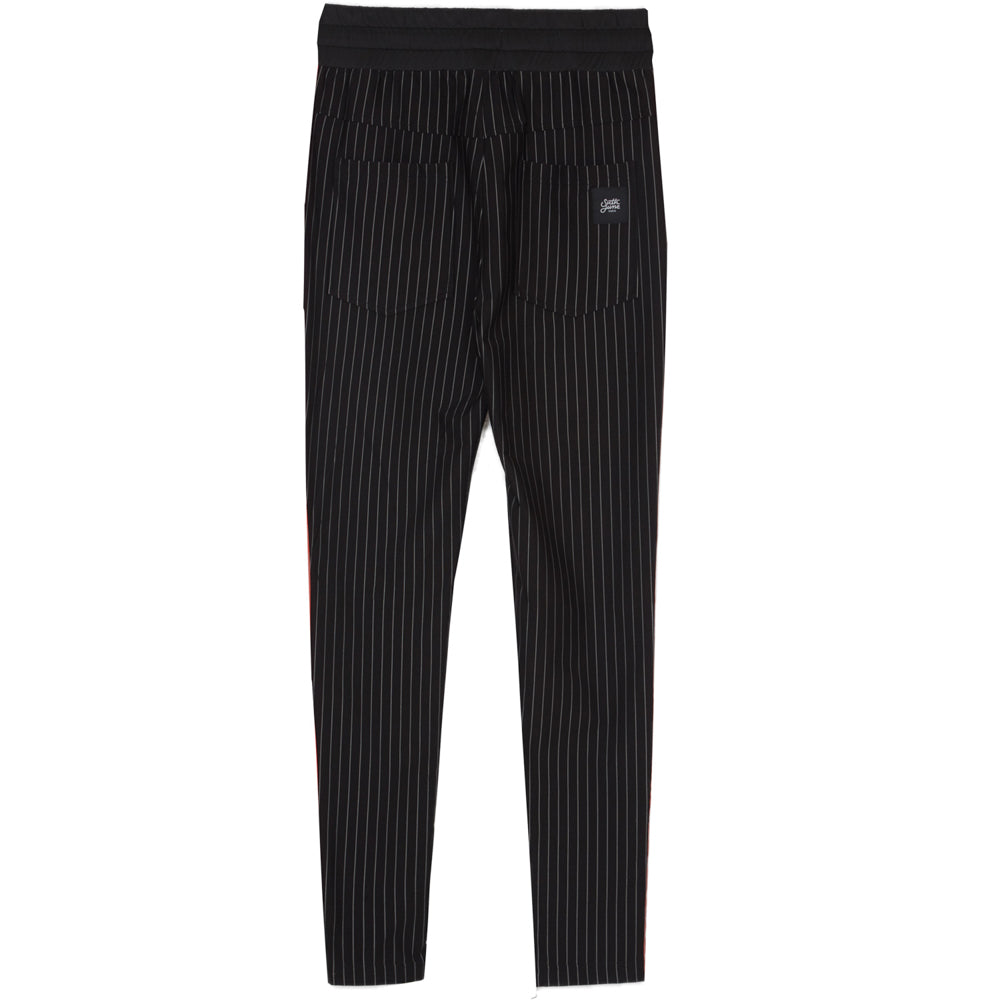 Sixth June - Jogging rayé baseball noir rouge