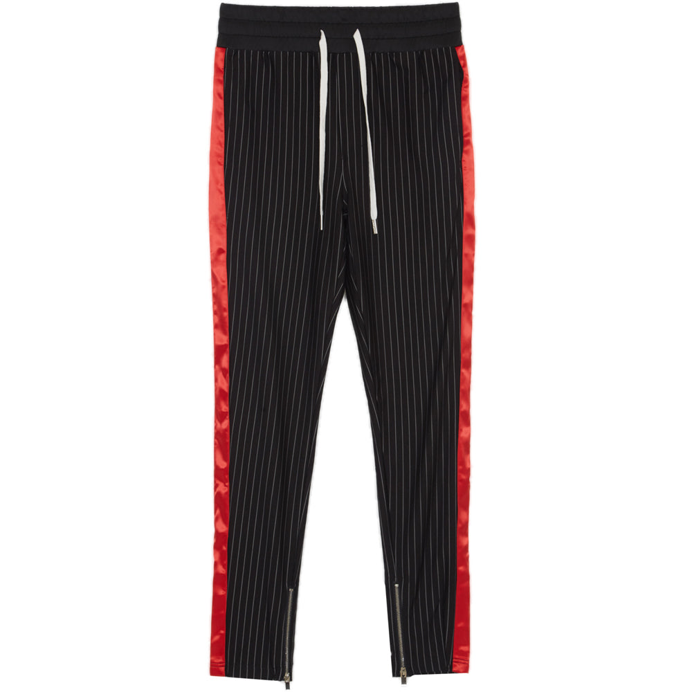 Sixth June - Jogging rayé baseball noir rouge