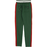 Jogging bicolores zips vert rouge